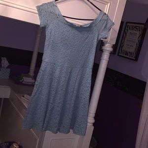 blue lace dress!